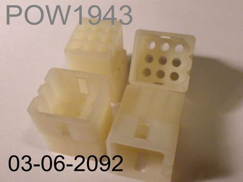 ( 4 PC. ) MOLEX P/N 03-06-2092, 9/C FEMALE SOCKET HOUSING, NEW