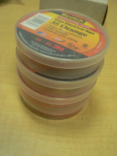 3M  Scotch Electrical Tape 35 Orange  4 ROLLS vinyl