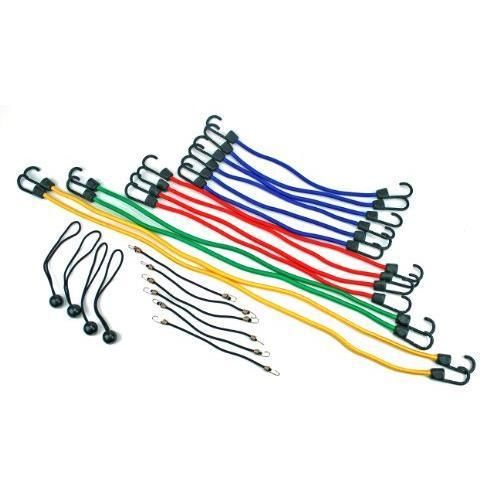 Highland (9008400) bungee cord assortment jar - 24 piece new for sale