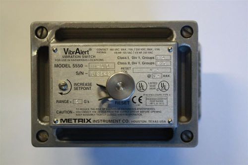 Metrix 5550 VibrAlert Vibration Switch 5550-111-010