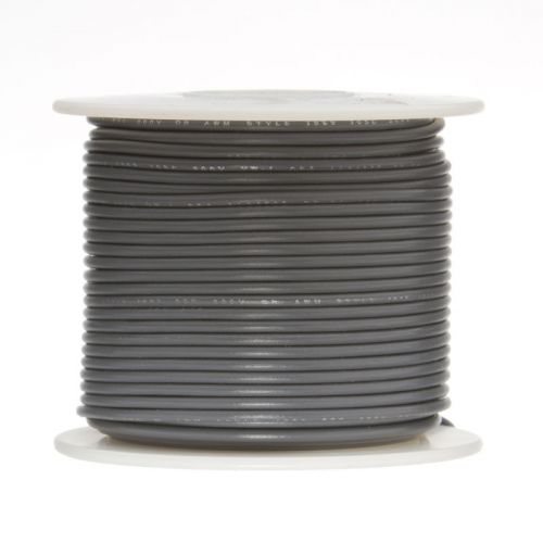 28 awg gauge stranded hook up wire gray 250 ft 0.0126&#034; ul1007 300 volts for sale