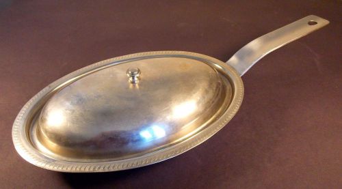Legion Utensils Brand Stainless Steel Commercial Grade Oval Skillet with Lid
