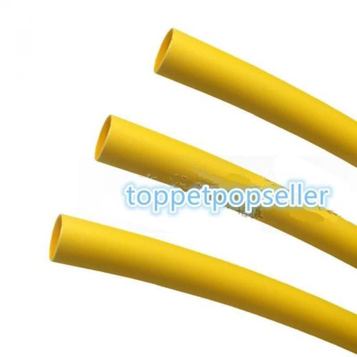 Dia.1-25mm  Yellow Heat Shrinkable Tube Shrink Tubing Wire Sleeve