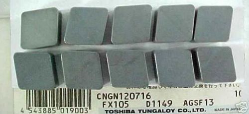 Toshiba Tungaloy CNGN454 FX105 Ceramic-Silicon Nitride Inserts
