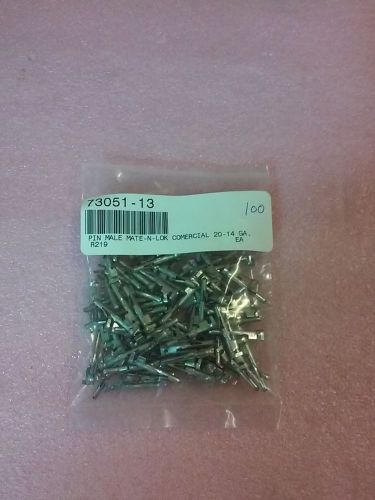 20-14 GA Commercial Pin Male MATE-N-LOK 1 Bag 100pc Count