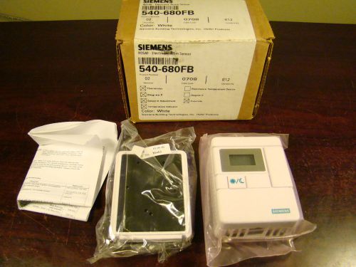 SIEMENS RS540 ELECTRONIC ROOM SENSOR WHITE 540-680FB *NEW OPEN-BOX*