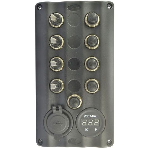 Details about  4 gang led waterproof marine/boat toggle switch panel+breaker us for sale