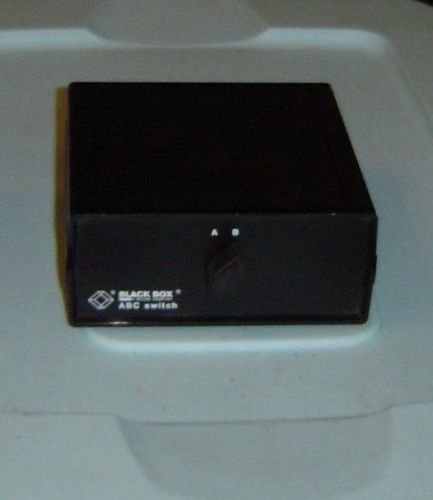 MICOM BLACK BOX BLACKBOX 2-POSITION ABC SWITCH SW010B-FFF USED