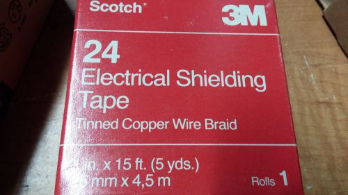 3M SCOTCH 24 NEW IN BOX ELECTRICAL SHIELDING TAPE TINNED CU WIRE BRAID #A61