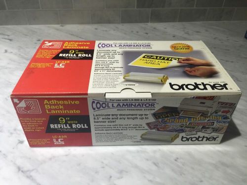Brother adhesive back laminate for cool laminator 9” refill roll lc-a9r for sale
