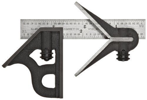 Starrett 11hc-4-4r cast iron square and center heads w/ regular blade for sale