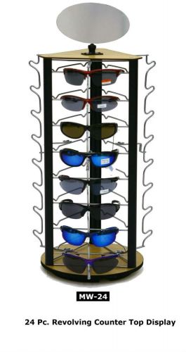24 Pair Eyewear 3 Sided Counter  Spinner Sunglass Display