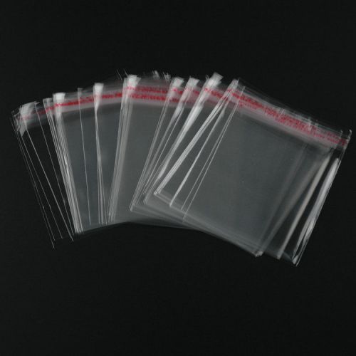 100 PCS Seal Pack 5-16cm OPP Clear Self Adhesive Jewelry Bag Beads bags 20 Sizes