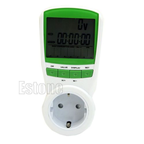 Eu plug electric volt meter watt amp consumption energy power monitor analyzer for sale