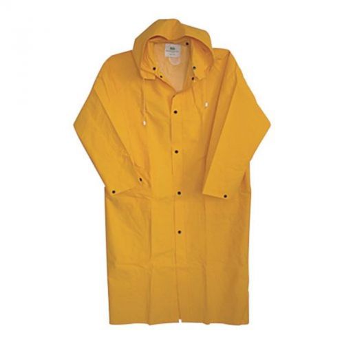 Pvc/Poly Raincoat - Yellow, Size L BOSS Safety 3PR8000YL 072874080341