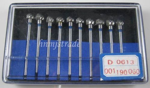 1 box 10 pcs dentistry steel tungsten carbide burs dental equipment d6 for sale