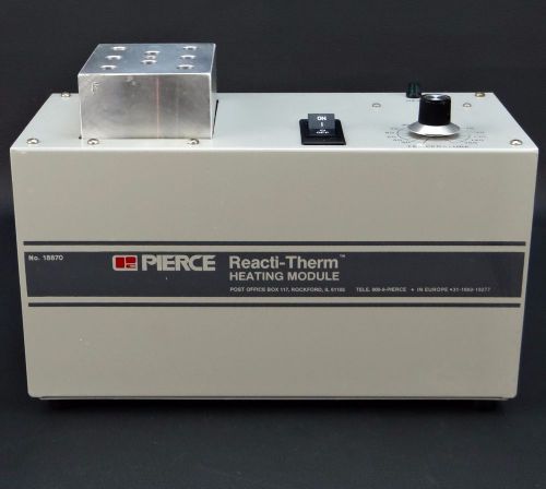 PIERCE Reacti-Therm Model 18870 w/ Heater Block - Excellent! EUC!