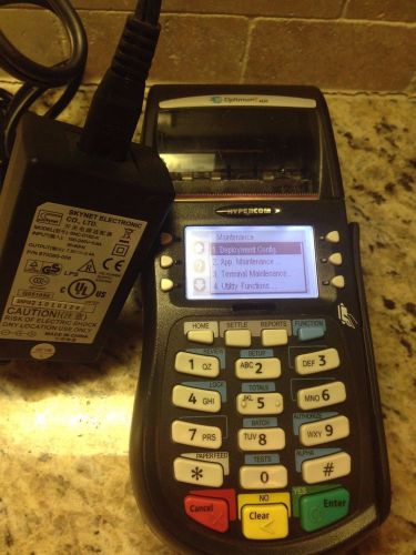 HYPERCOM T4220 DUAL COMM DIAL AND INTERNET WITH POWER SUPPLY