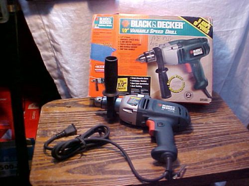 NEW Black &amp; Decker 1/2&#034; Variable Speed Drill NIOB!