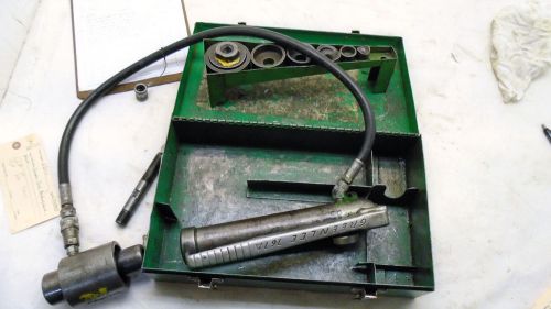 GREENLEE 7646 RAM AND HAND PUMP HYDRAULIC DRIVER KIT USED