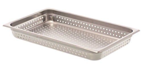 Browne-halco 8002p stainless steel full perforated steam table pan, 2-1/2-inch for sale