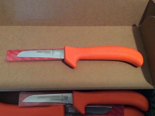 Dexter Russell Sani-Safe Knife, SKU11423, 3 1/4&#034; clip pt knife,  Orange