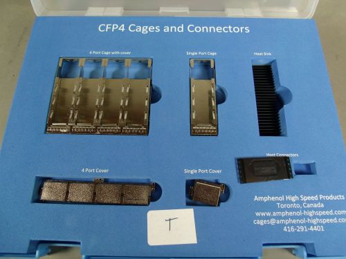 AMPHENOL COMMERCIAL PRODUCTS  CFP4 CAGES &amp; CONNECTORS SAMPLE CASE T 2014