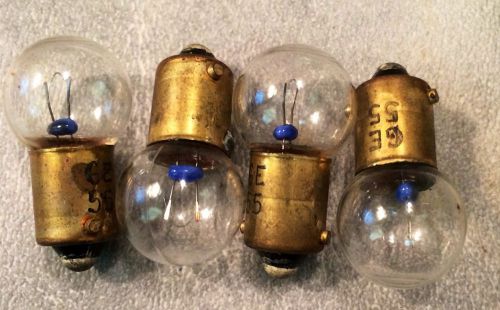 4 Unused GE 55 Indicator Lamps