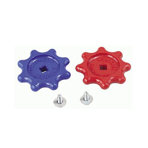 Robinair 40449 repl. red and blue manifold handwheels, 1/4&#034; drive (pkg. of 2) for sale