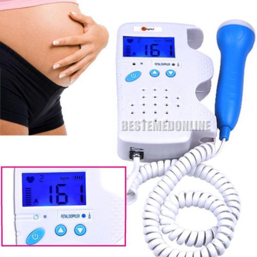 New ultrasound dosage fetal baby heart rate monitor fetal doppler pregnant use for sale