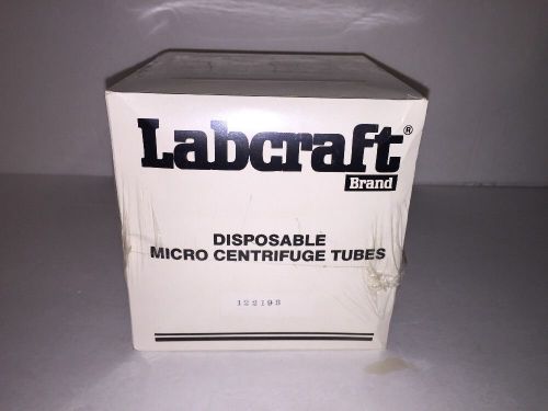 LABCRAFT MICRO CENTRIFUGE TUBES 068-742 500ul 1000 w.c. New In Box