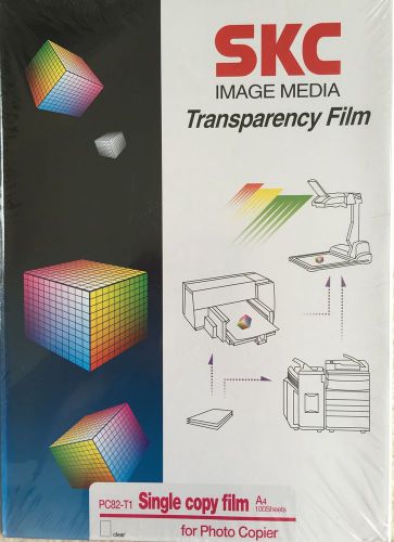 SKC Transparency Film  for Copiers 9.2&#034; x 12.2&#034; 100 Sheets,