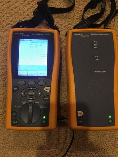 Fluke dtx-1800 cable analyzers complete set-great condition for sale