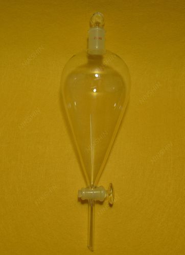 24/40,1000ml,pyriform separatory funnel,pear shape,glass stopcock for sale