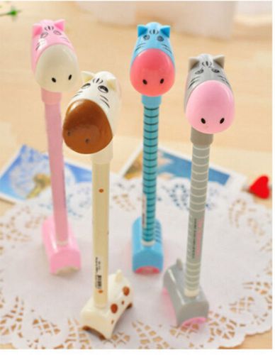 New Point Pen Ballpen Student Toys School Office Gift Cartoon Stationery HF1
