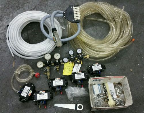 BRAND NEW Wunder-Bar Dispensing System, Gun, 5 valves (pumps), gauges, lines etc