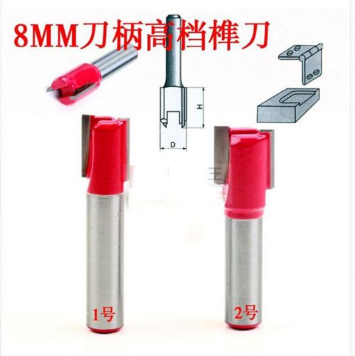 1piece 8mm shank tenon hinge endmill wood working tools no.2 8x12.7mm for sale