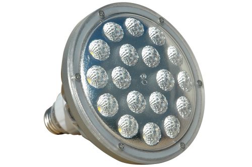 24 PK of 25W LED PAR 38 Spot - Waterproof - WHT43 - 120-277V AC - 2500 Lumens