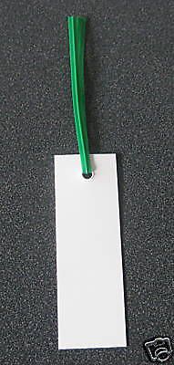 Plastic tags - plant labels  - 100 twist-tied tags (3&#034; x 1&#034;) industrial labels for sale