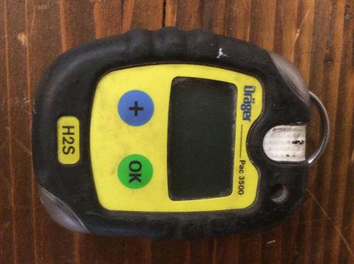 Drager h2s pac 3500 gas detector for sale