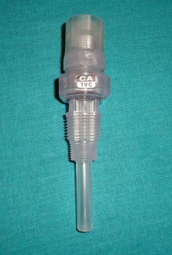 Walchem sodium hypochlorite metering pump injection quill, 3/8&#034; pvc/fkm/ceramic for sale