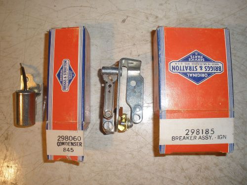 Vintage NOS Briggs &amp; Stratton 298185 Points &amp; 298060 Condenser Gas Engine Mower