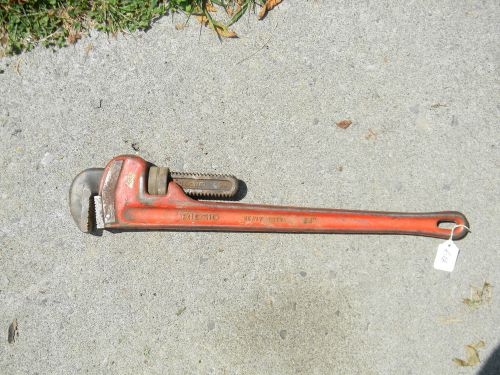 Ridgid tools rigid heavy duty hd steel 24&#034; pipe wrench great condition for sale