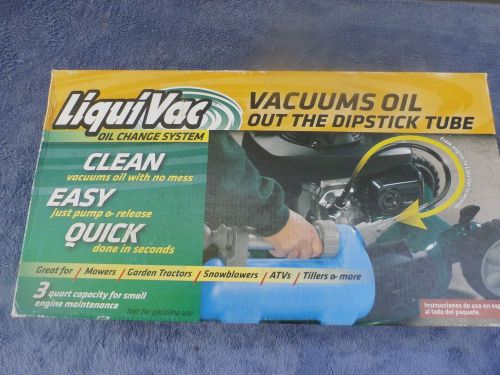 LiquiVac 3 quart oil vacuum pump. New!