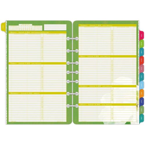 Day-Timer Weekly Planner Refill 2016 12 Months Loose-Leaf Desk Size 5.5 x 8.5...