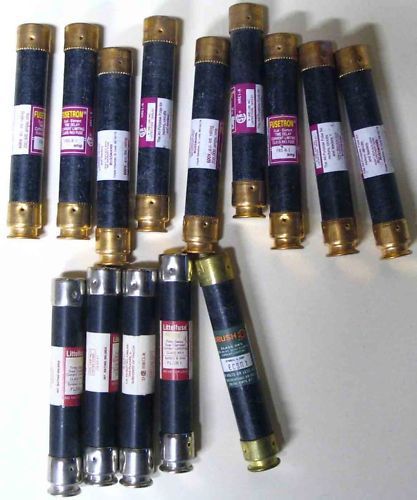 Lot of 14 fuses 1a 600v #62r for sale