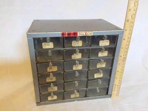 Vintage 12 Drawer Skotch Small Parts Cabinet Storage Organizer Steam Punk MCM
