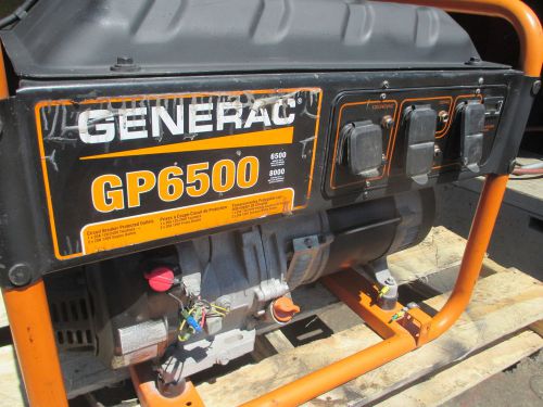GENERAC GP6500 GENERATOR   6500 WATTS / 110/220 VTS / 36 AMPS