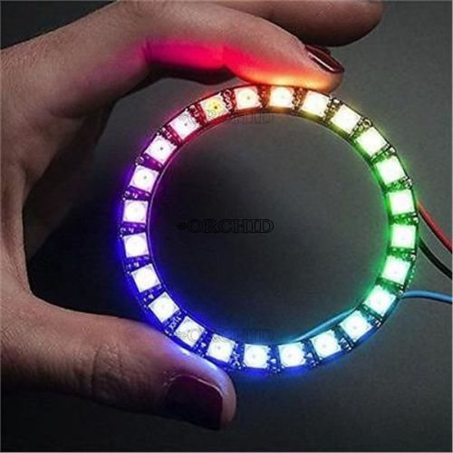 2pcs rgb led ring - 24 x ws2812 5050 rgb led with integrated drivers top new