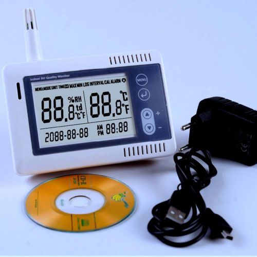 USB CO2 CARBON DIOXIDE Air Temperature Humidity DataLogger Meter Monitor  U.S.A.